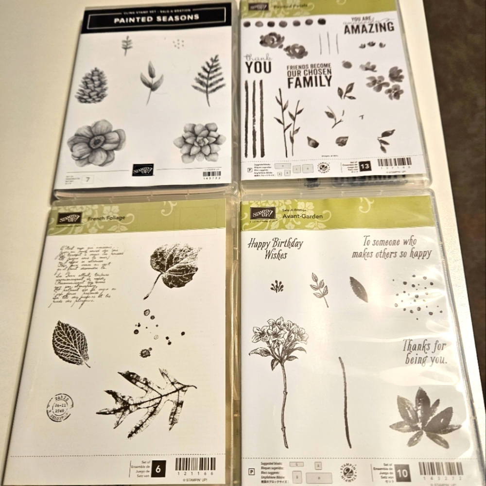 Stampin up flower bundle stamps